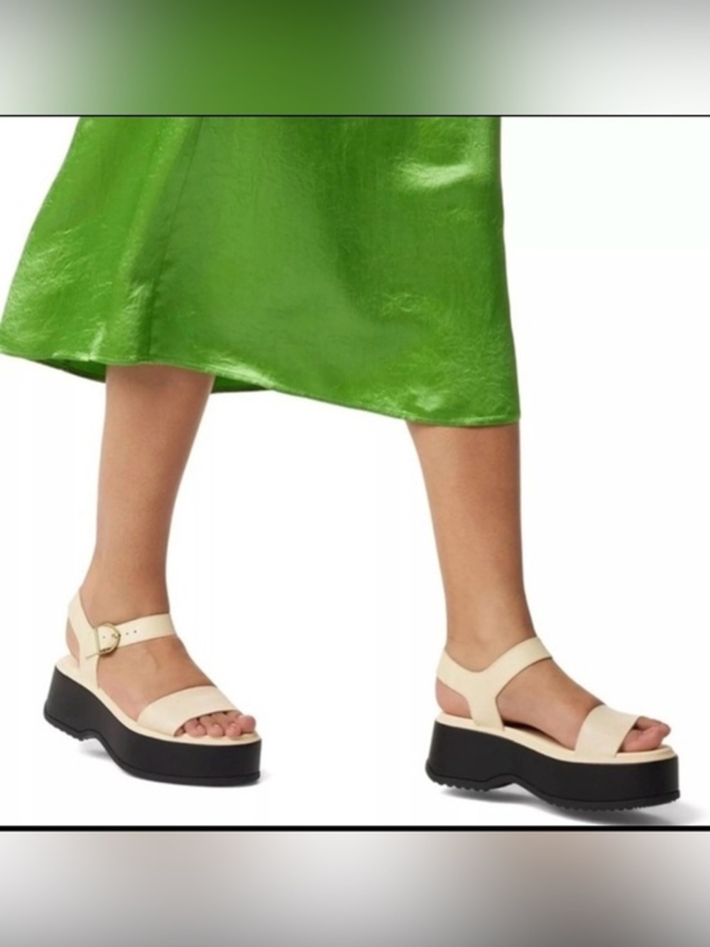 NEW Sorel Women's Leather Dayspring Strappy Platform Sandals 8.5
